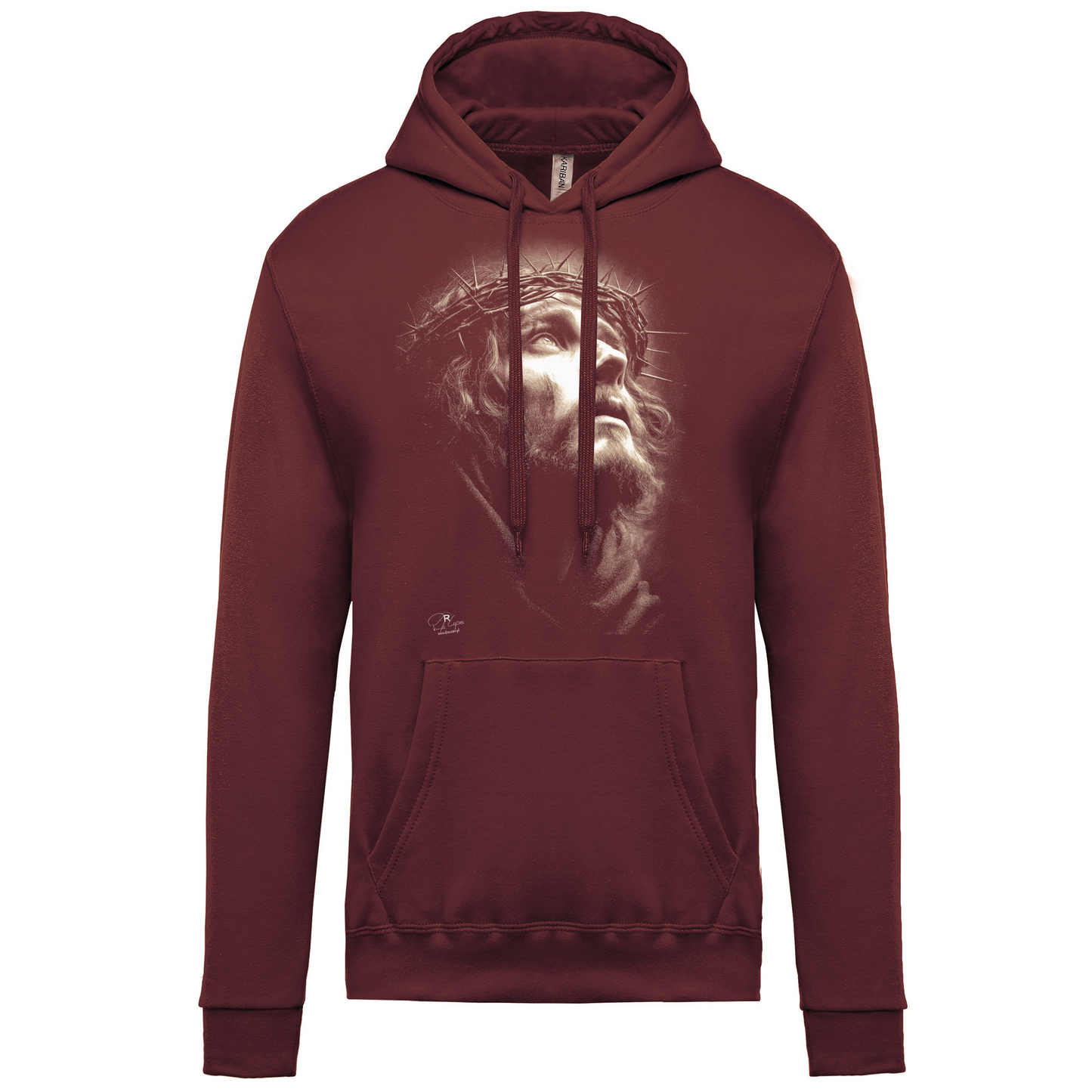 Sweatshirt Kariban com Capuz Cristo