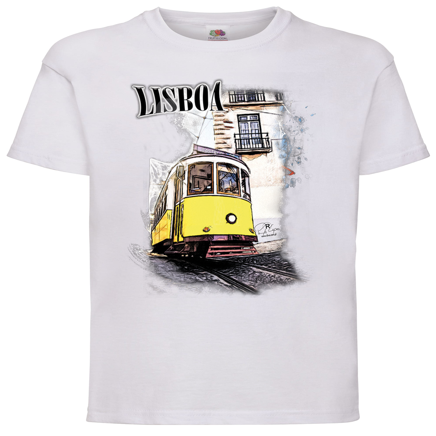 T-shirt Fruit of the Loom Kids Crazy Tram