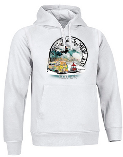 Sweatshirt Valento com Capuz, Surf Life Nazaré