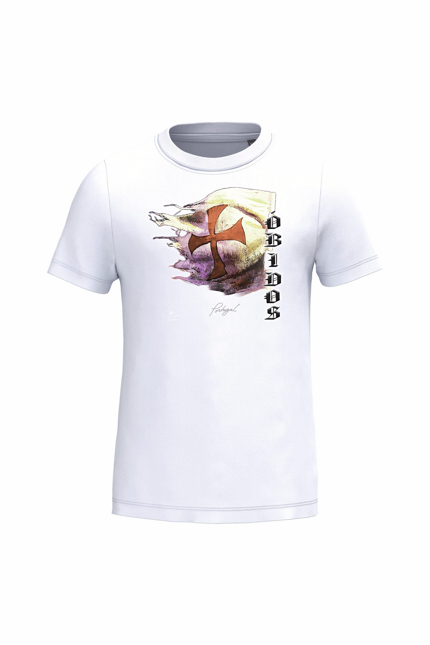 T-shirt de Criança Kariban  Bandeira Templários