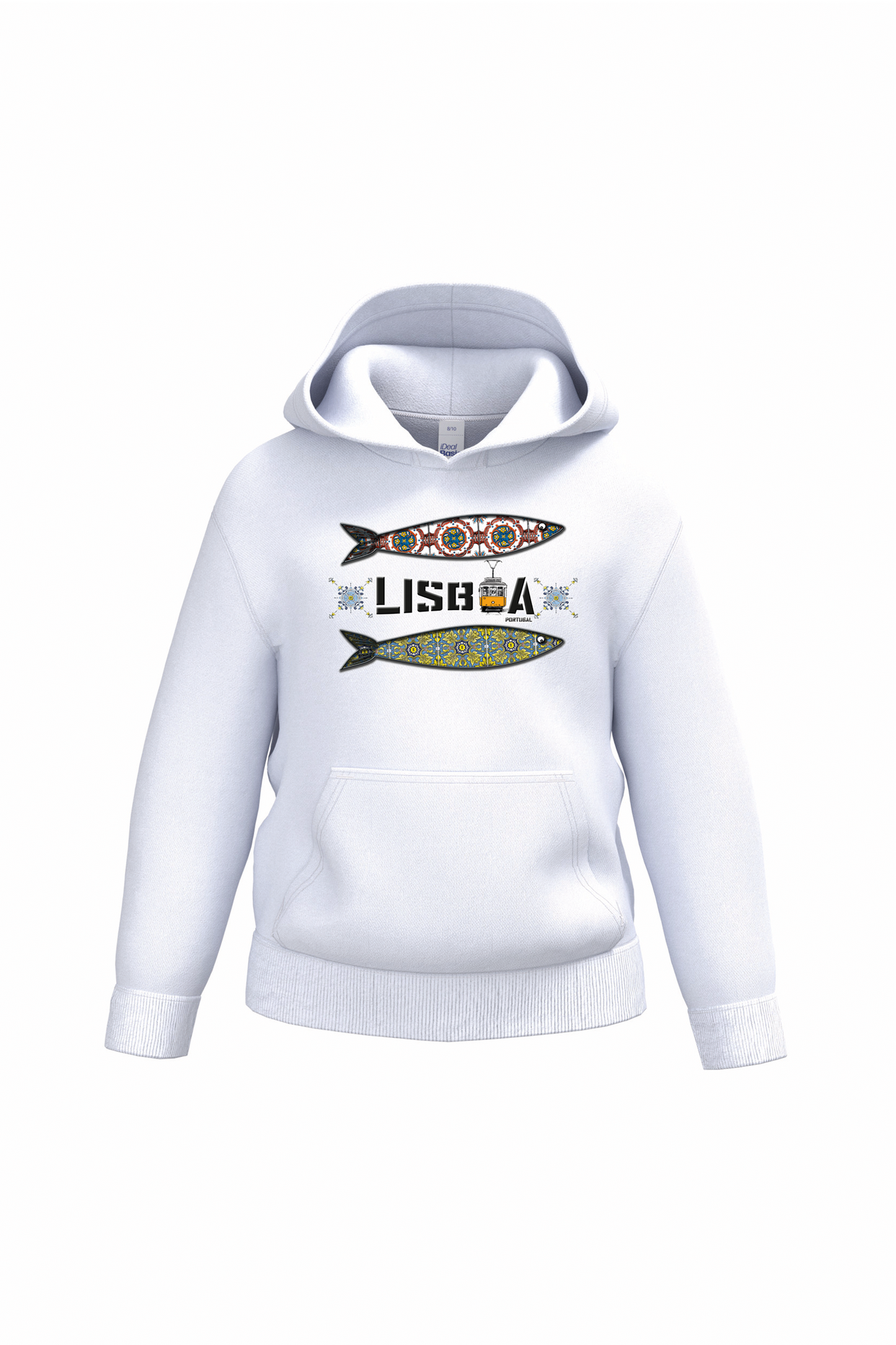 Sweatshirt com capuz Ideal Kids 2 Sardinhas Lisboa