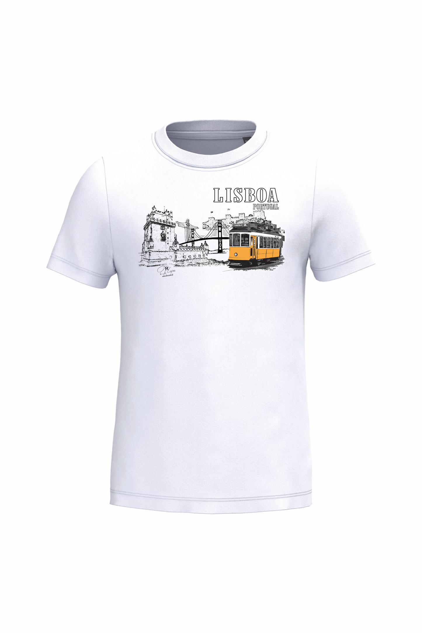 T-shirt de Criança Kariban Monumentos Lisboa