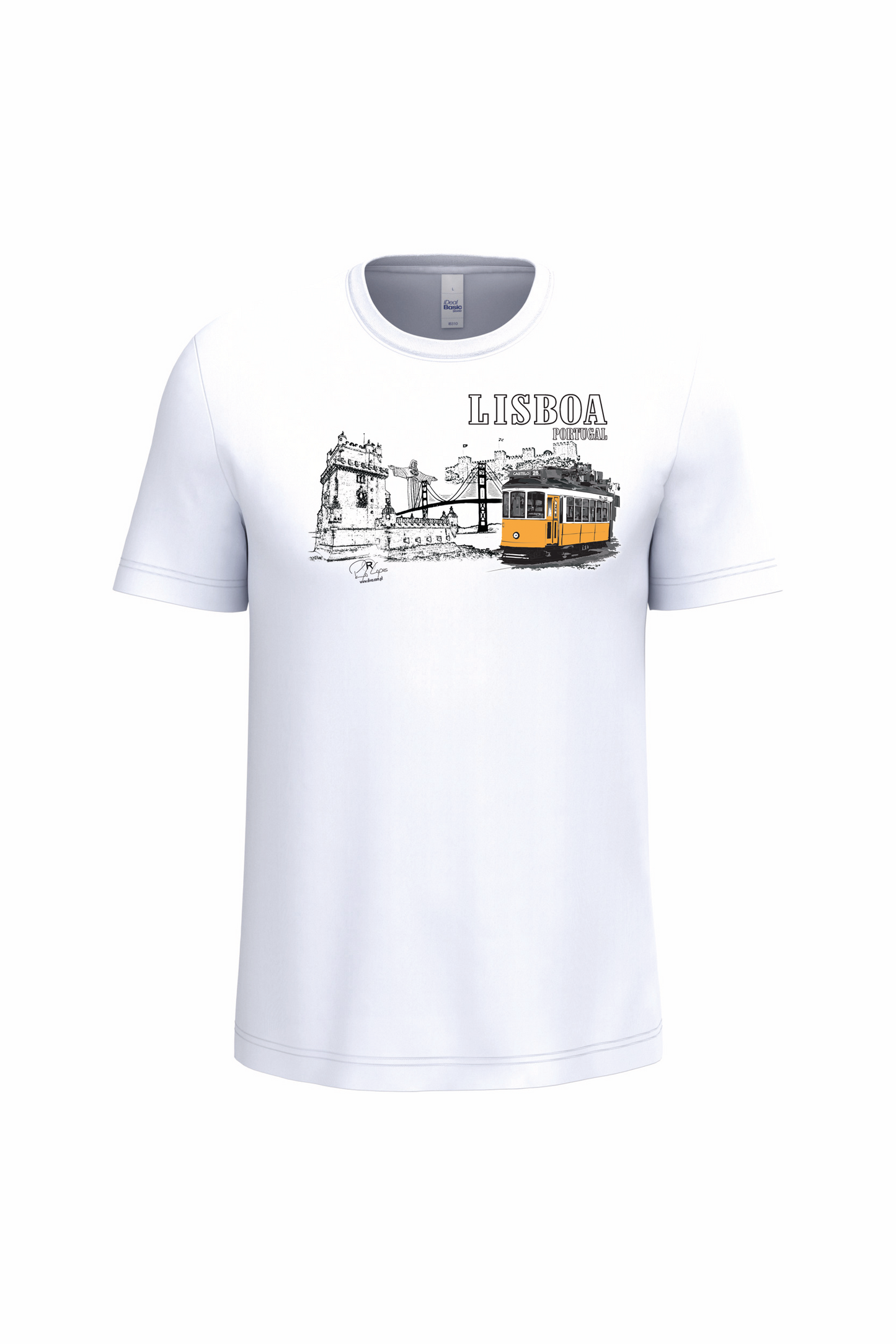 T-Shirt Algodão Ideal Monumentos Lisboa