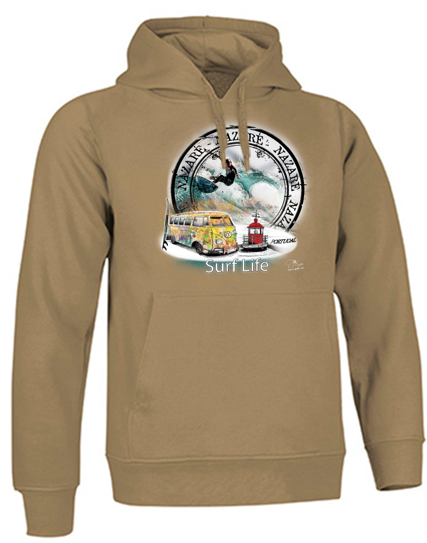 Sweatshirt Valento com Capuz, Surf Life Nazaré
