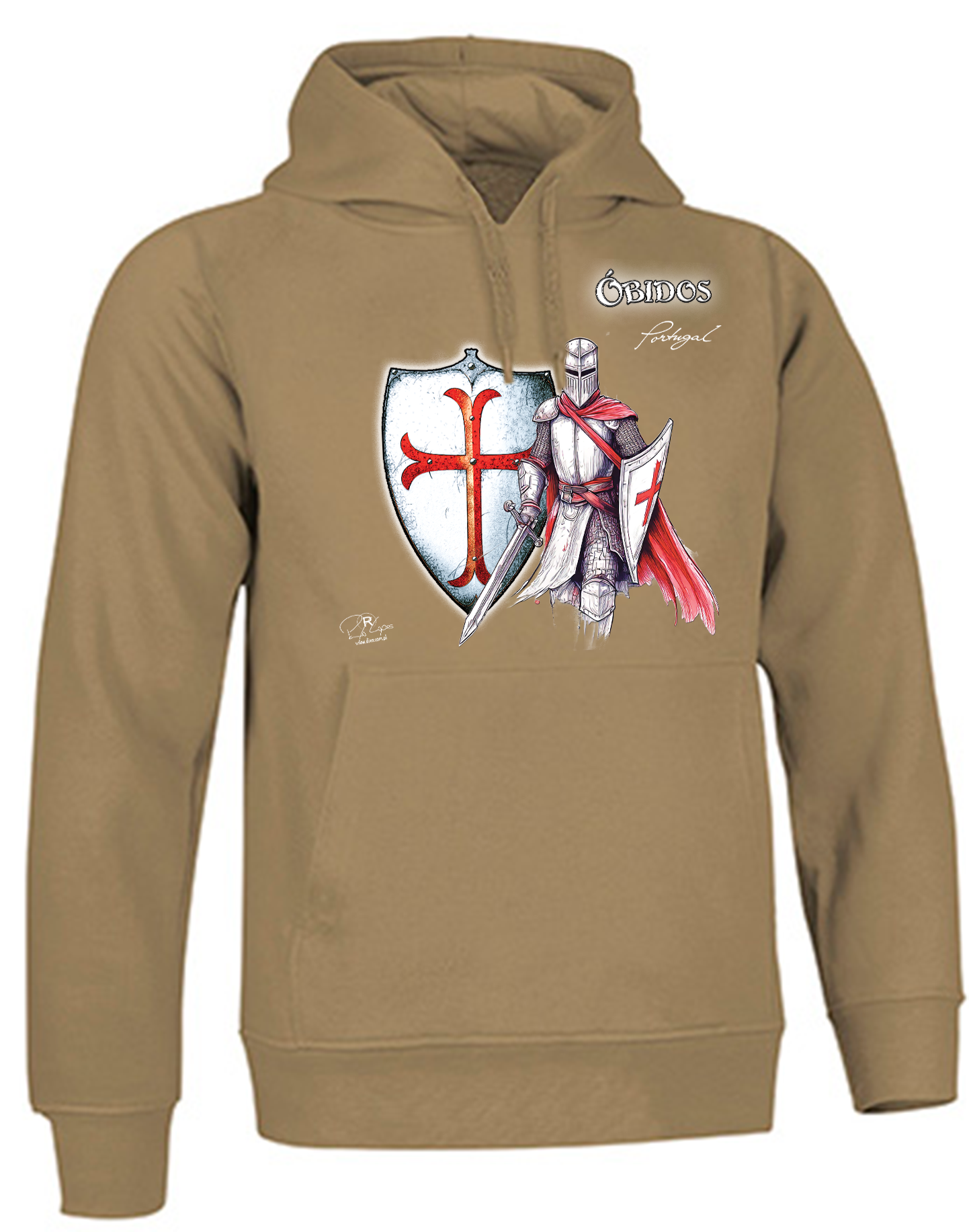 Sweatshirt Valento com Capuz, Templário Óbidos