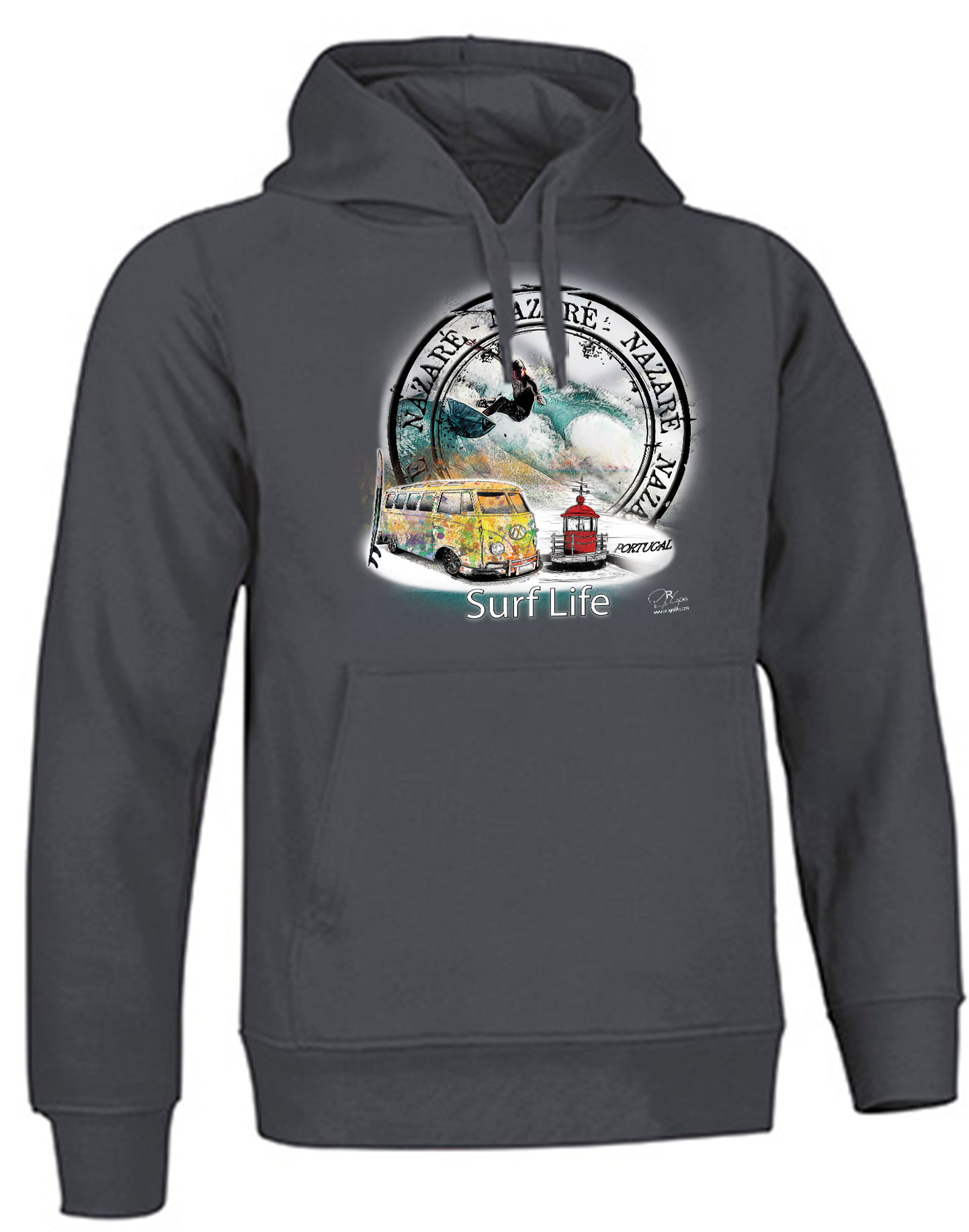 Sweatshirt Valento com Capuz, Surf Life Nazaré