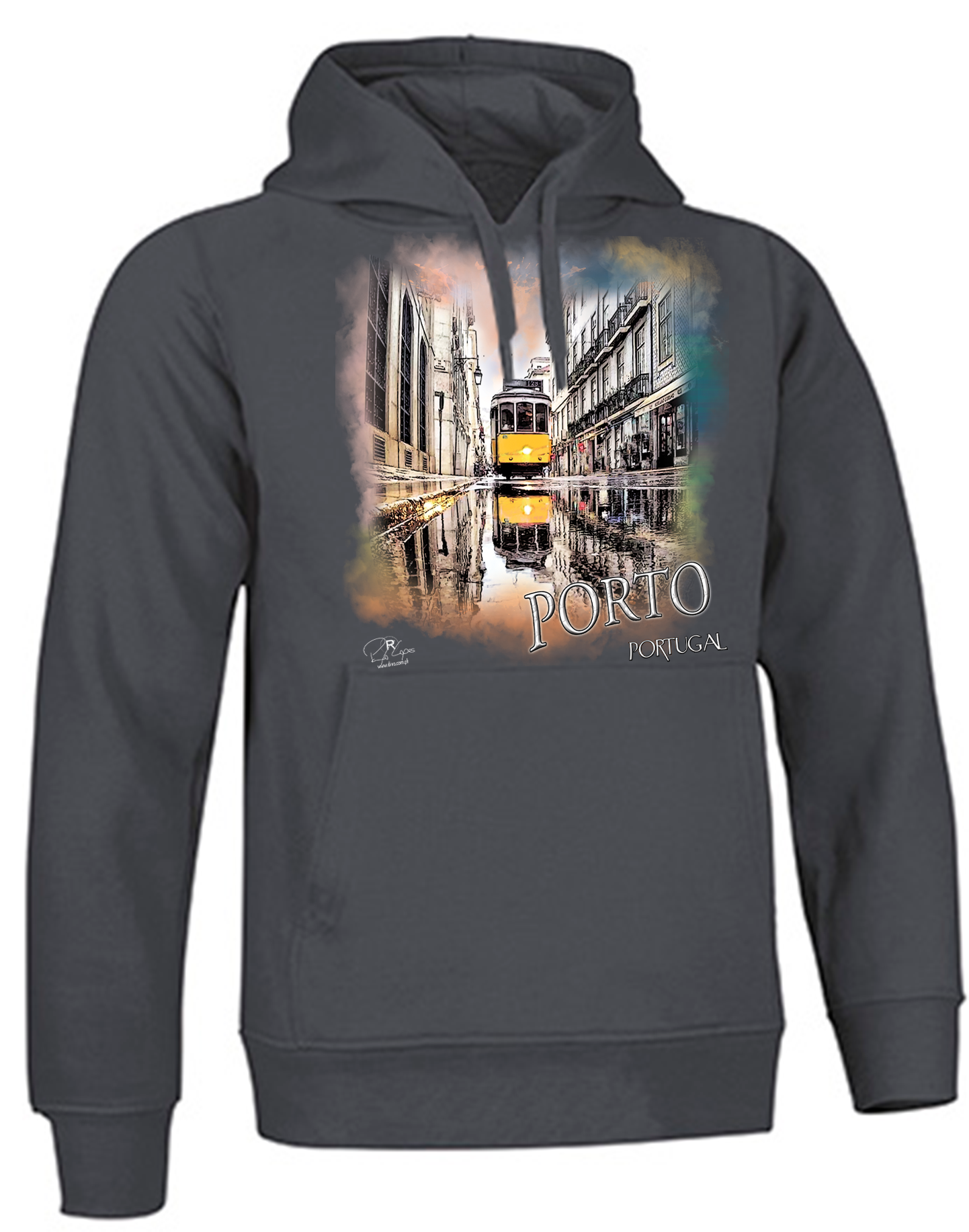 Sweatshirt Valento com Capuz, Espelho Lp