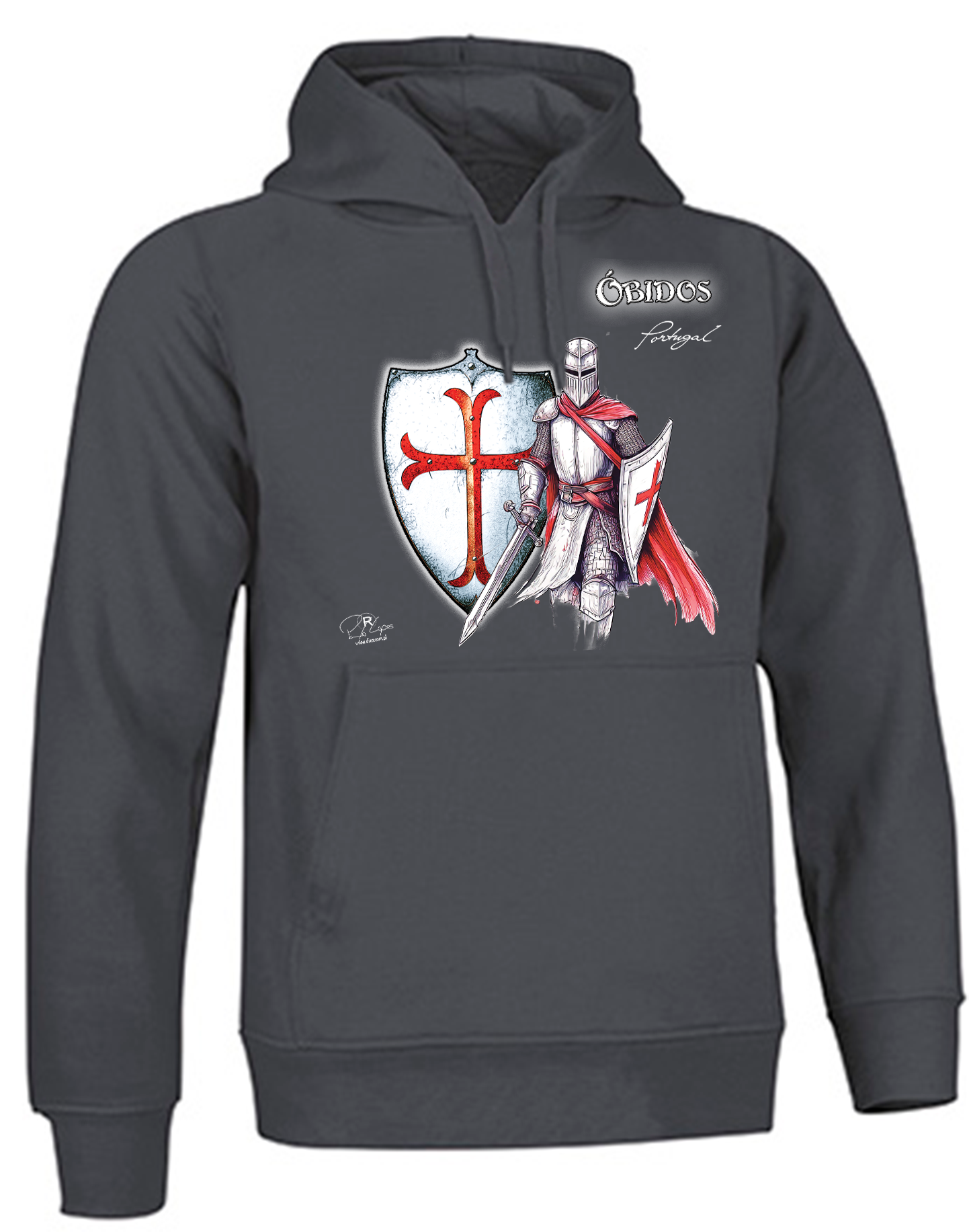 Sweatshirt Valento com Capuz, Templário Óbidos