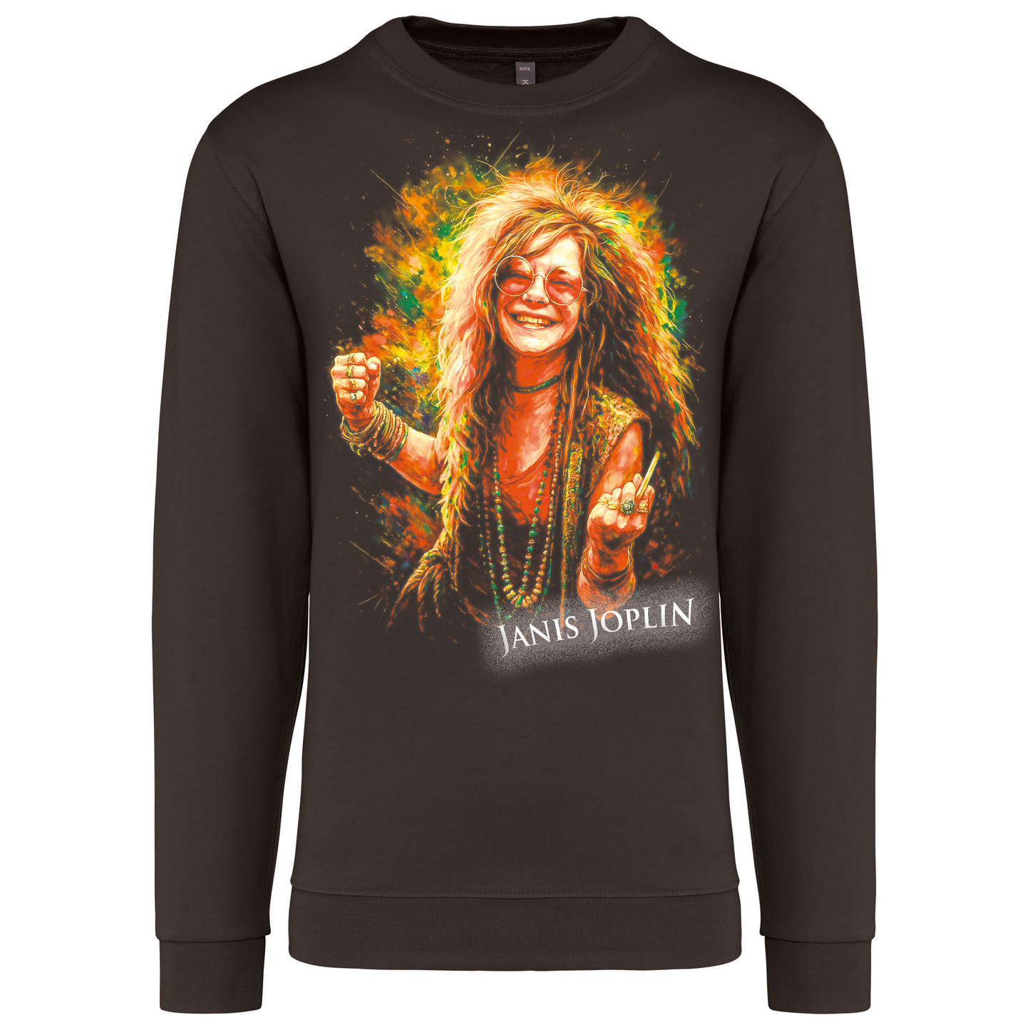 Sweatshirt Kariban sem Capuz Janis Joplin