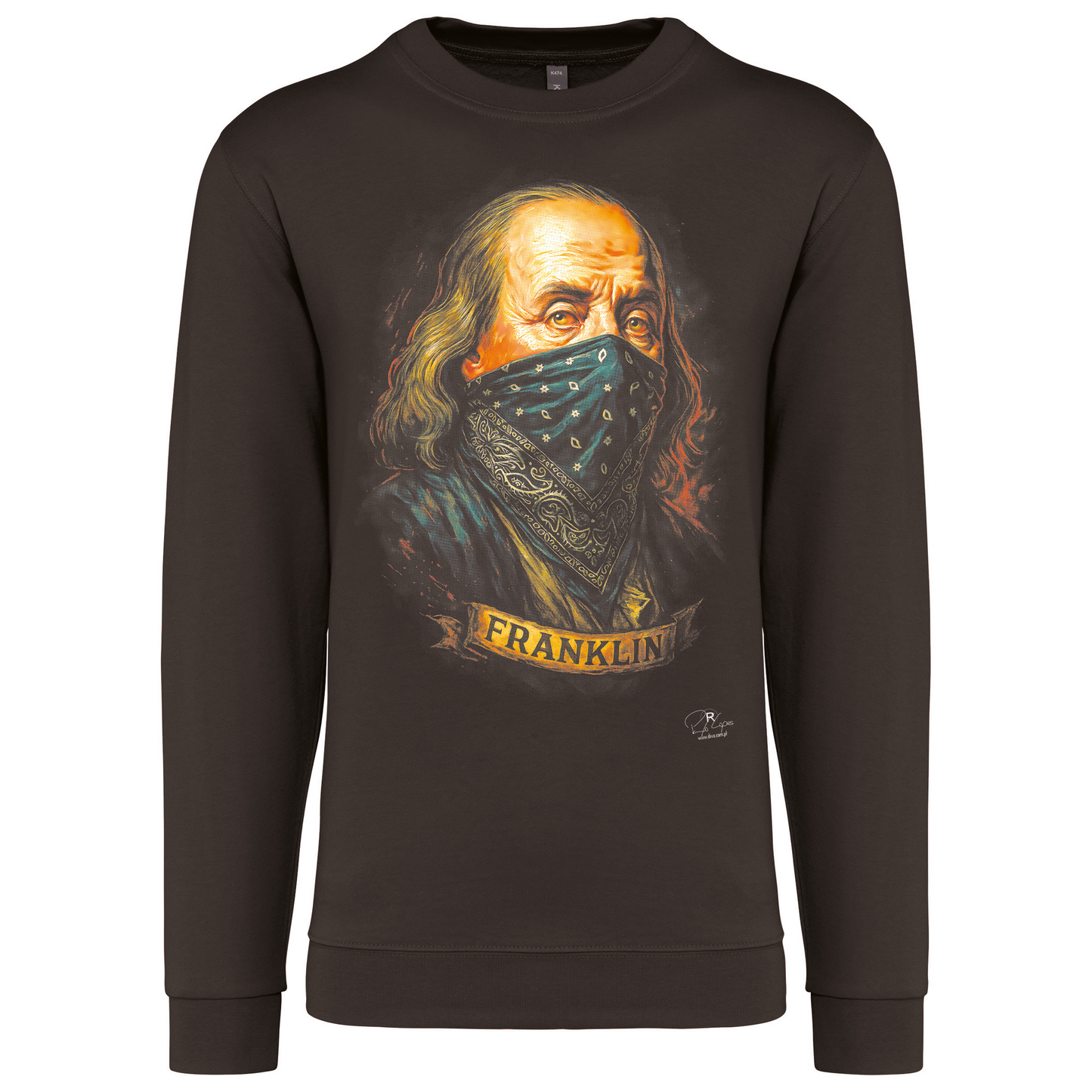 Sweatshirt Kariban sem Capuz Franklin