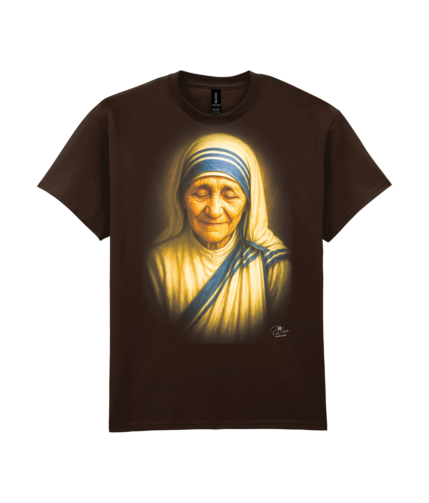 T-shirt Gildan 200g Madre Teresa de Calcutá