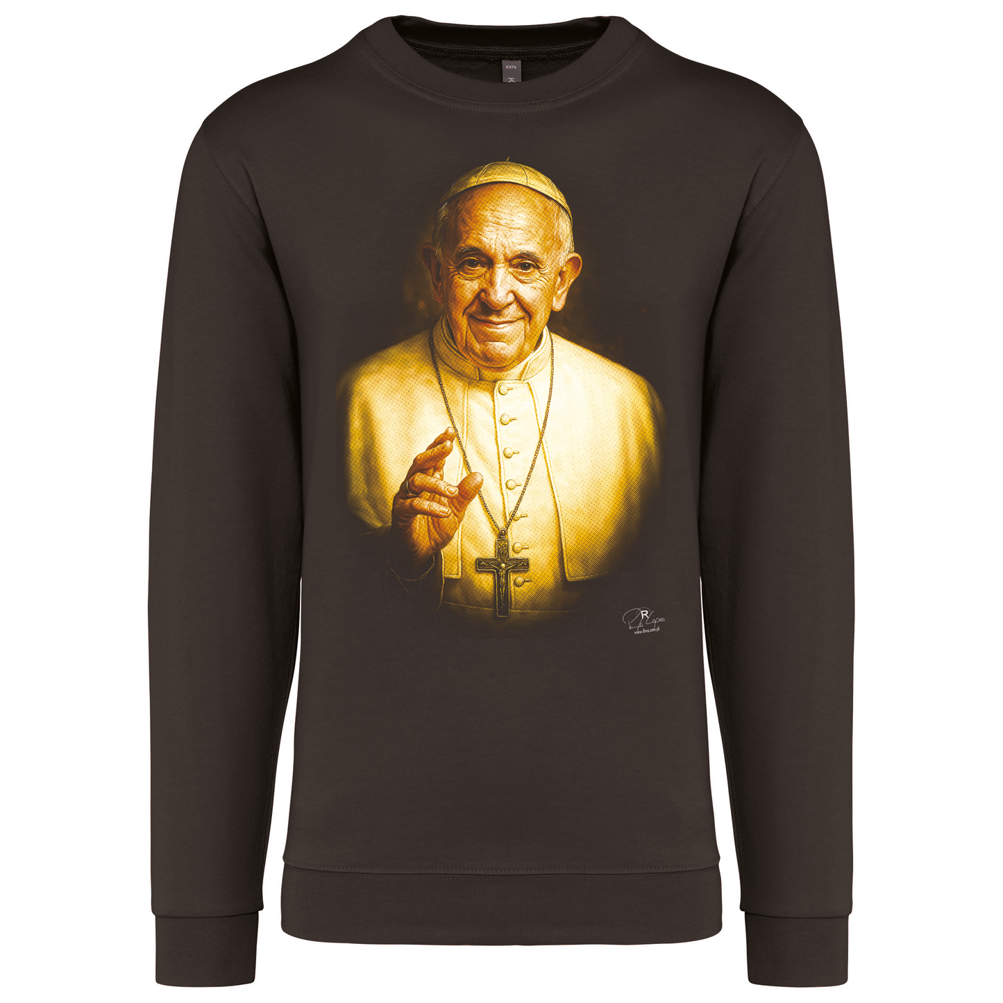 Sweatshirt Kariban sem Capuz Papa Francisco