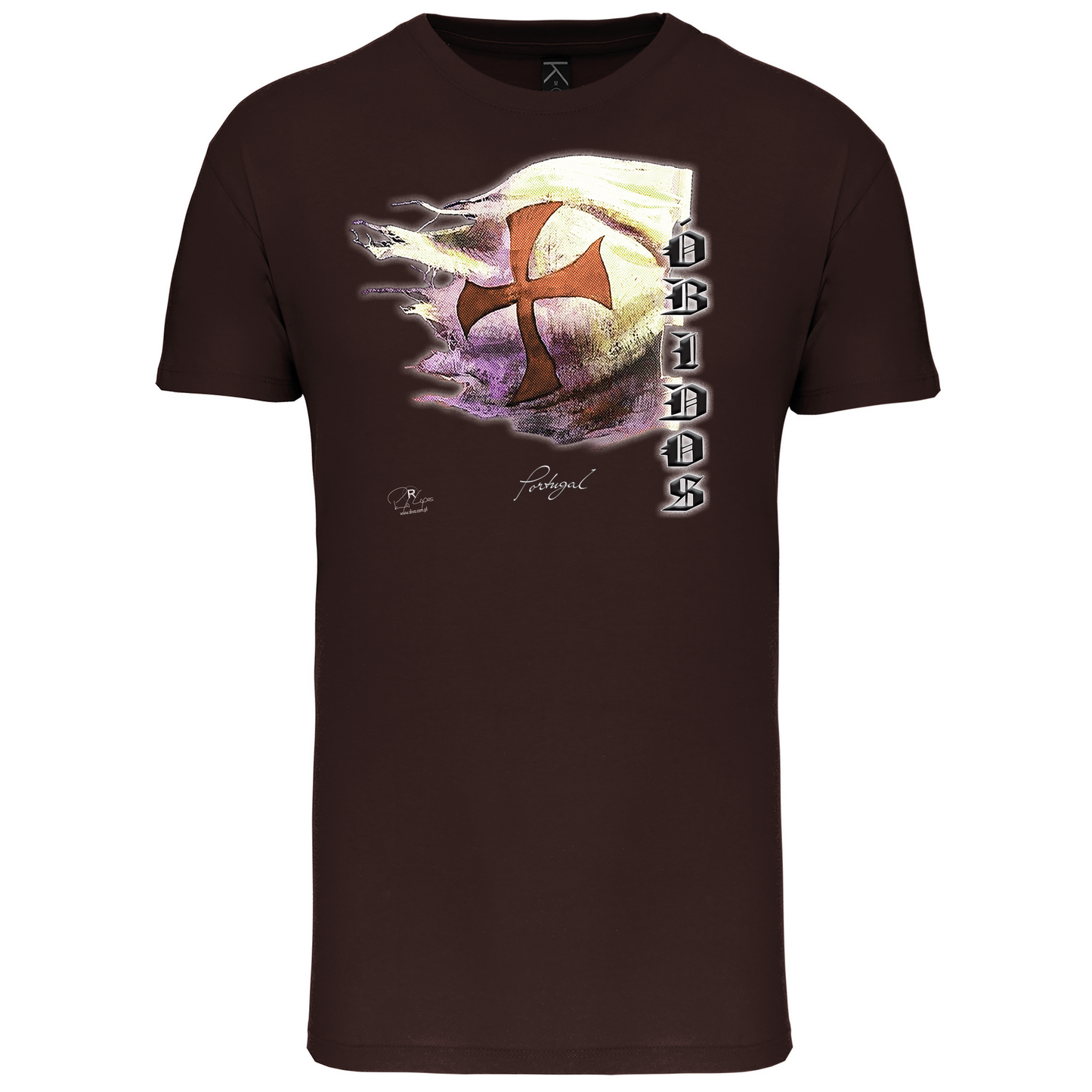 T-Shirt Algodão Biológico Bandeira Templários