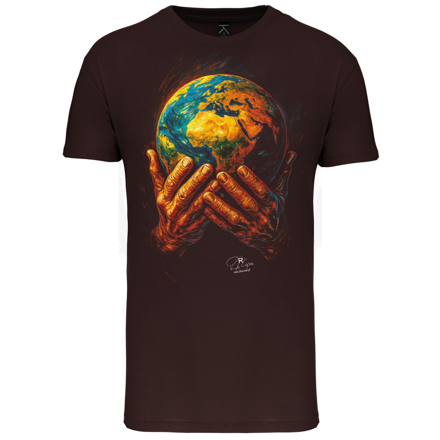 T-Shirt Algodão Biológico World in my Hands
