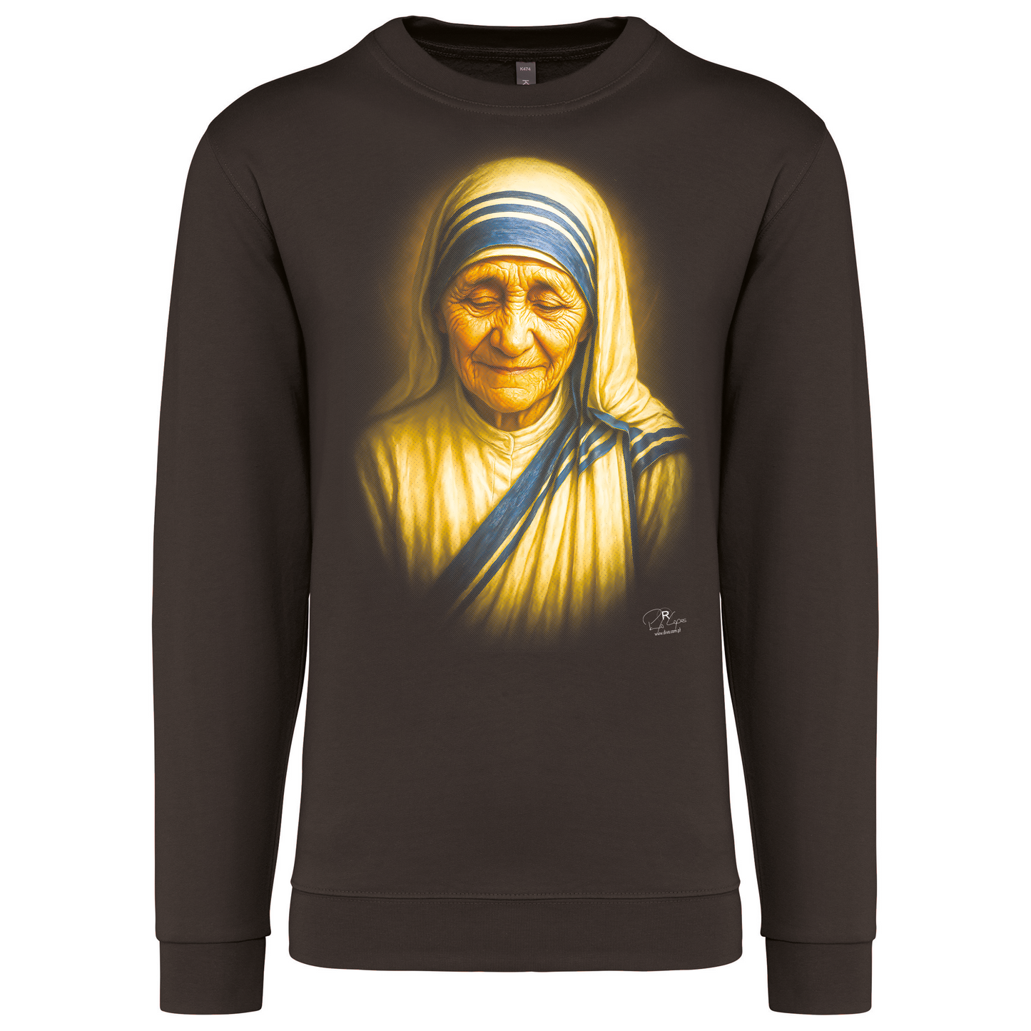 Sweatshirt Kariban sem Capuz Madre Teresa de Calcutá