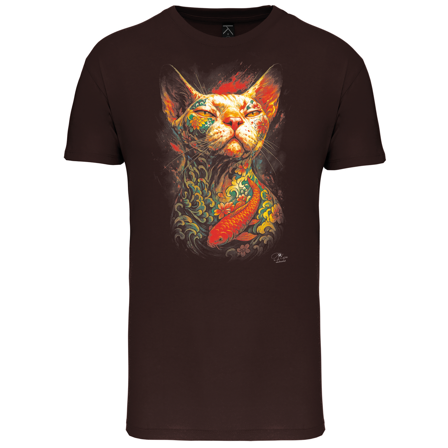T-Shirt Algodão Biológico Tattooed Cat