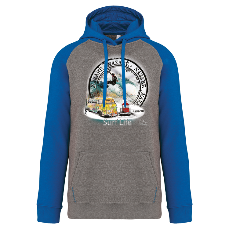 Sweatshirt com capuz Surf Life Nazaré