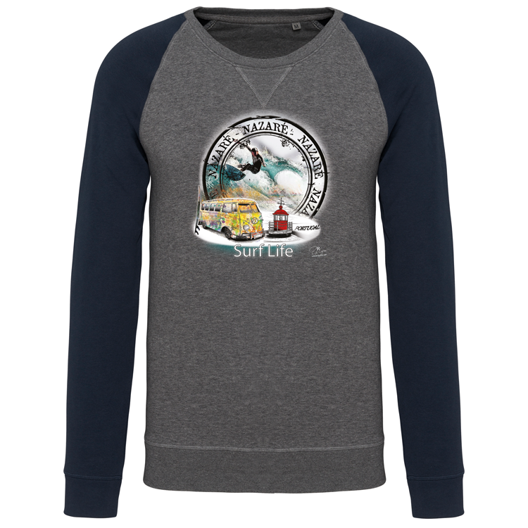 Sweatshirt sem capuz Surf Life Nazaré