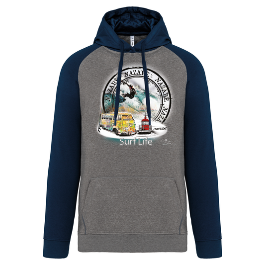 Sweatshirt com capuz Surf Life Nazaré