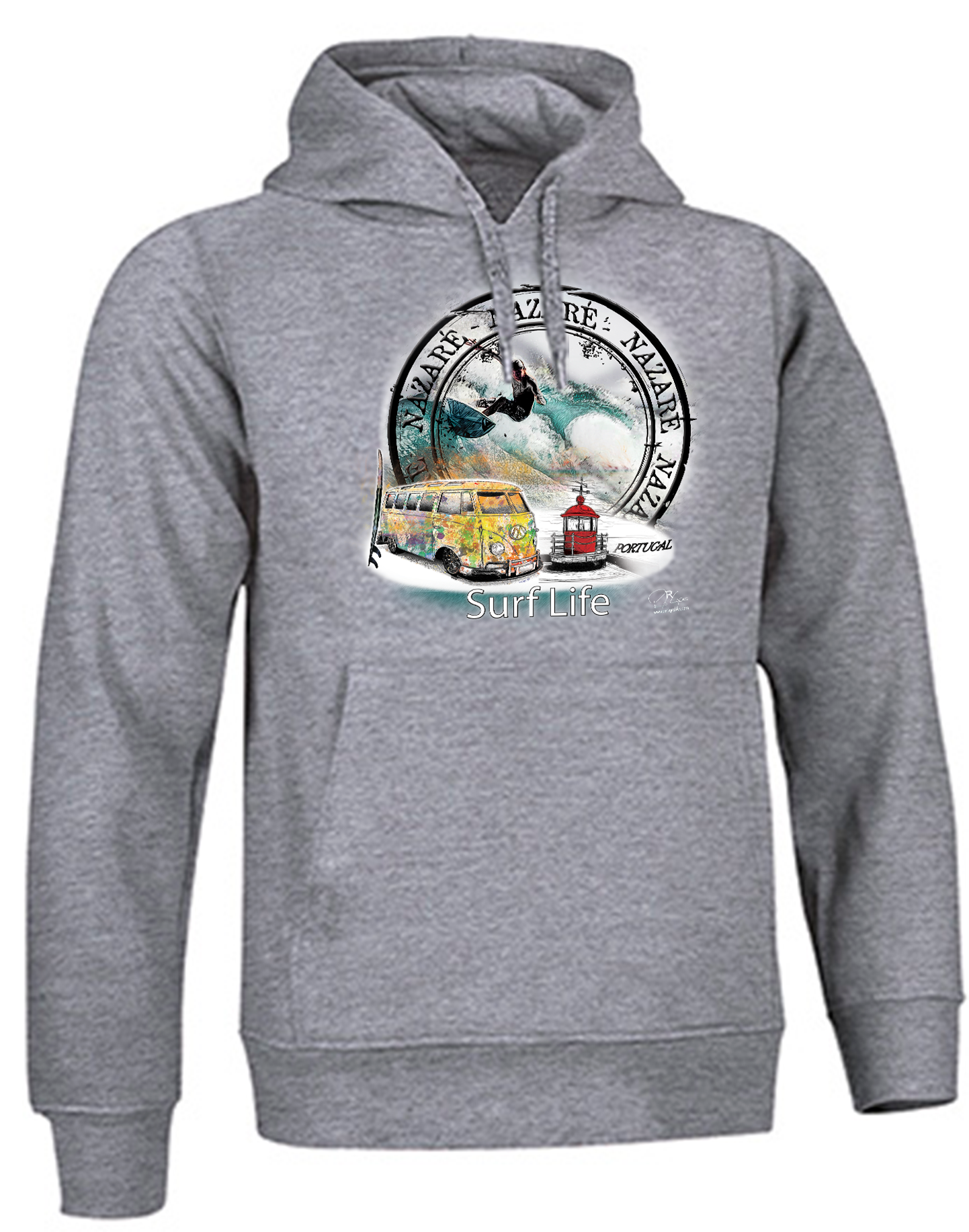 Sweatshirt Valento com Capuz, Surf Life Nazaré