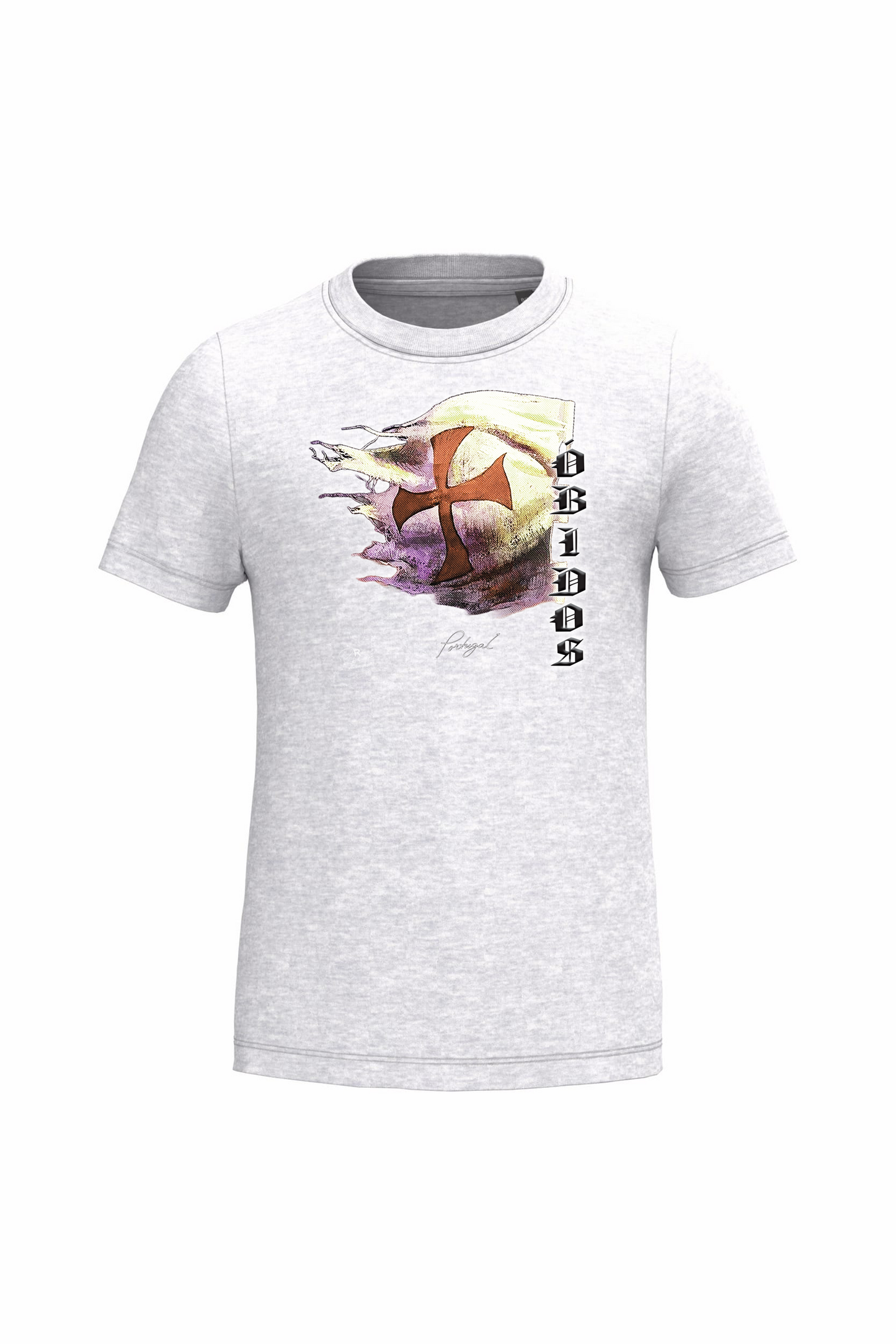 T-shirt de Criança Kariban  Bandeira Templários