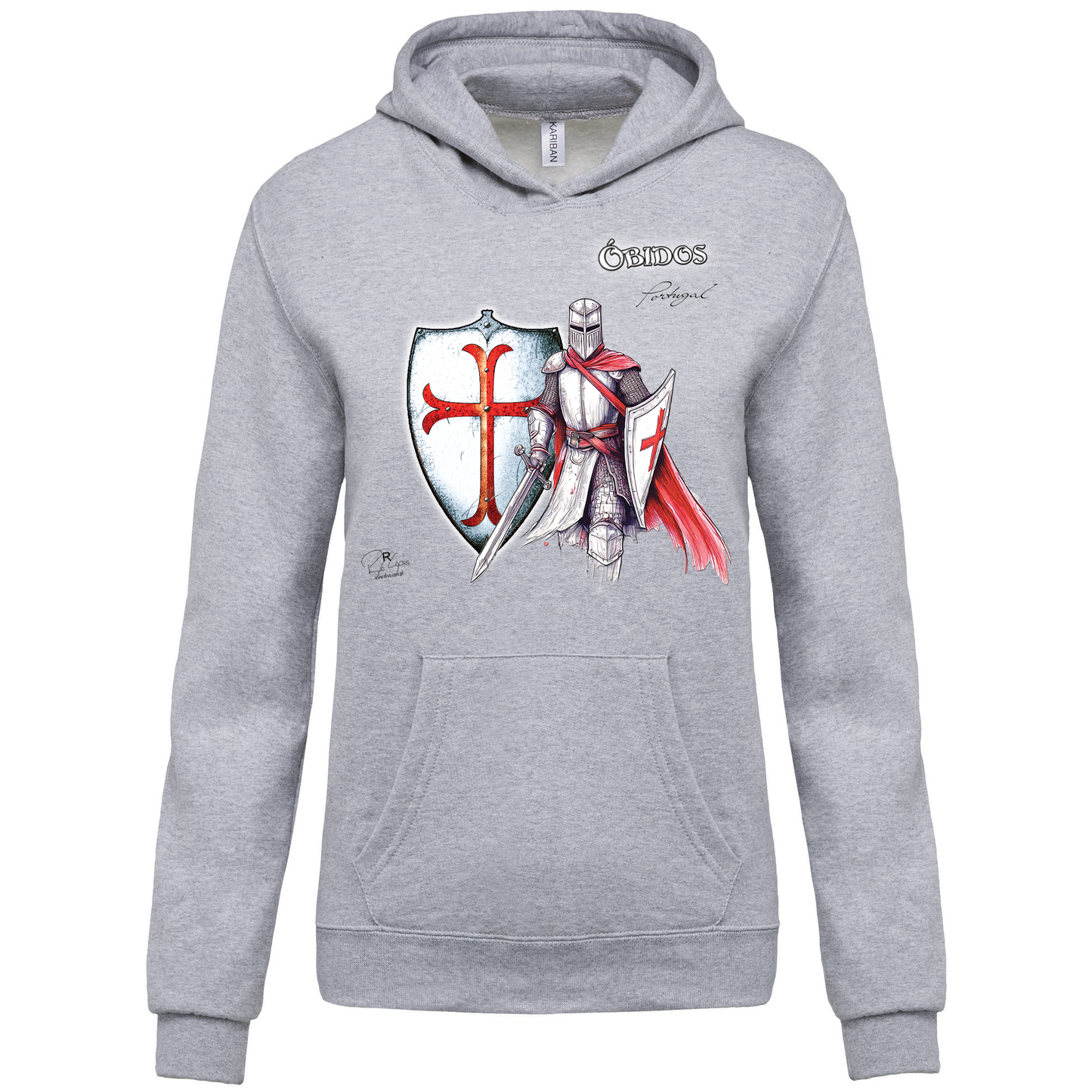 Sweatshirt capuz Kariban Kids Templário Óbidos