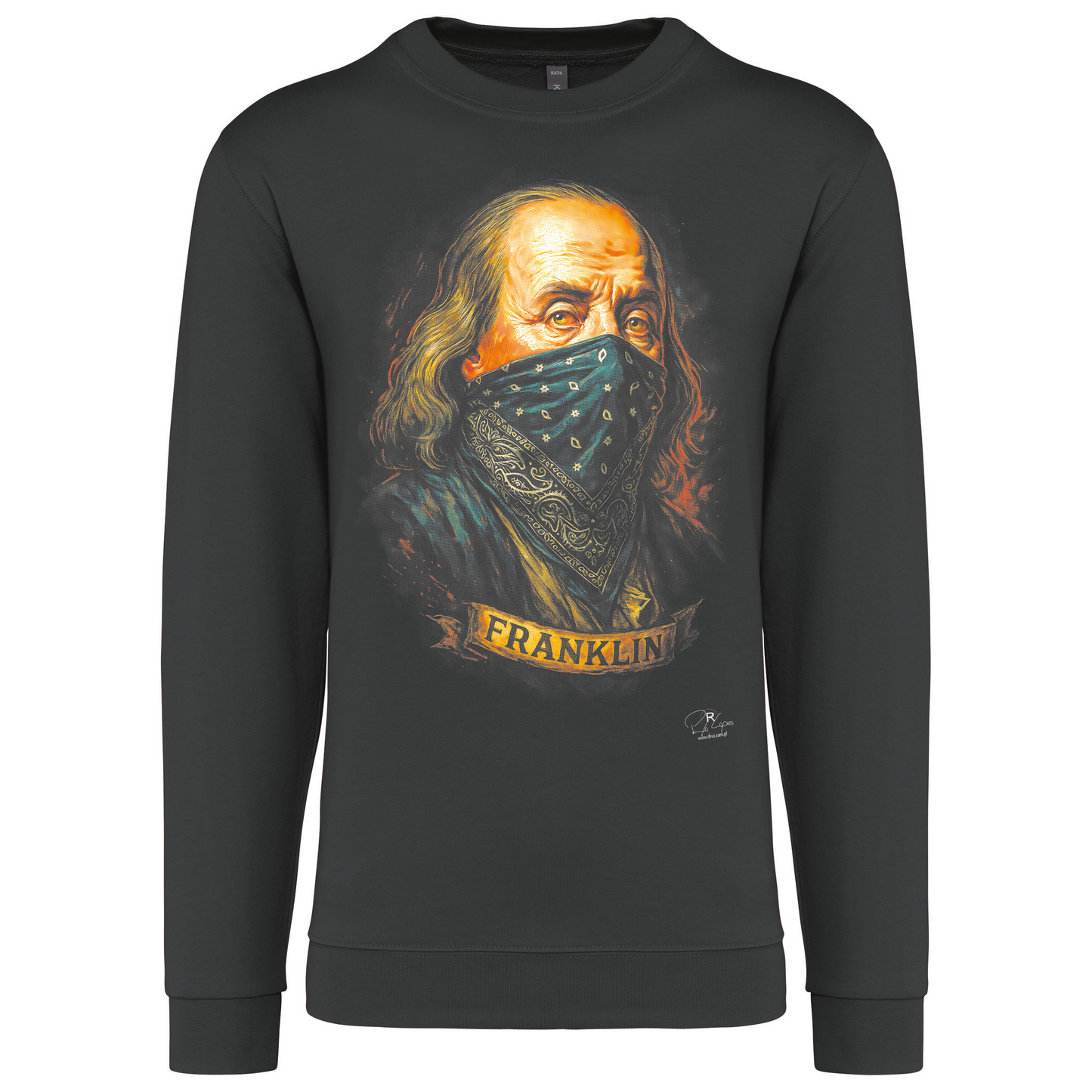 Sweatshirt Kariban sem Capuz Franklin