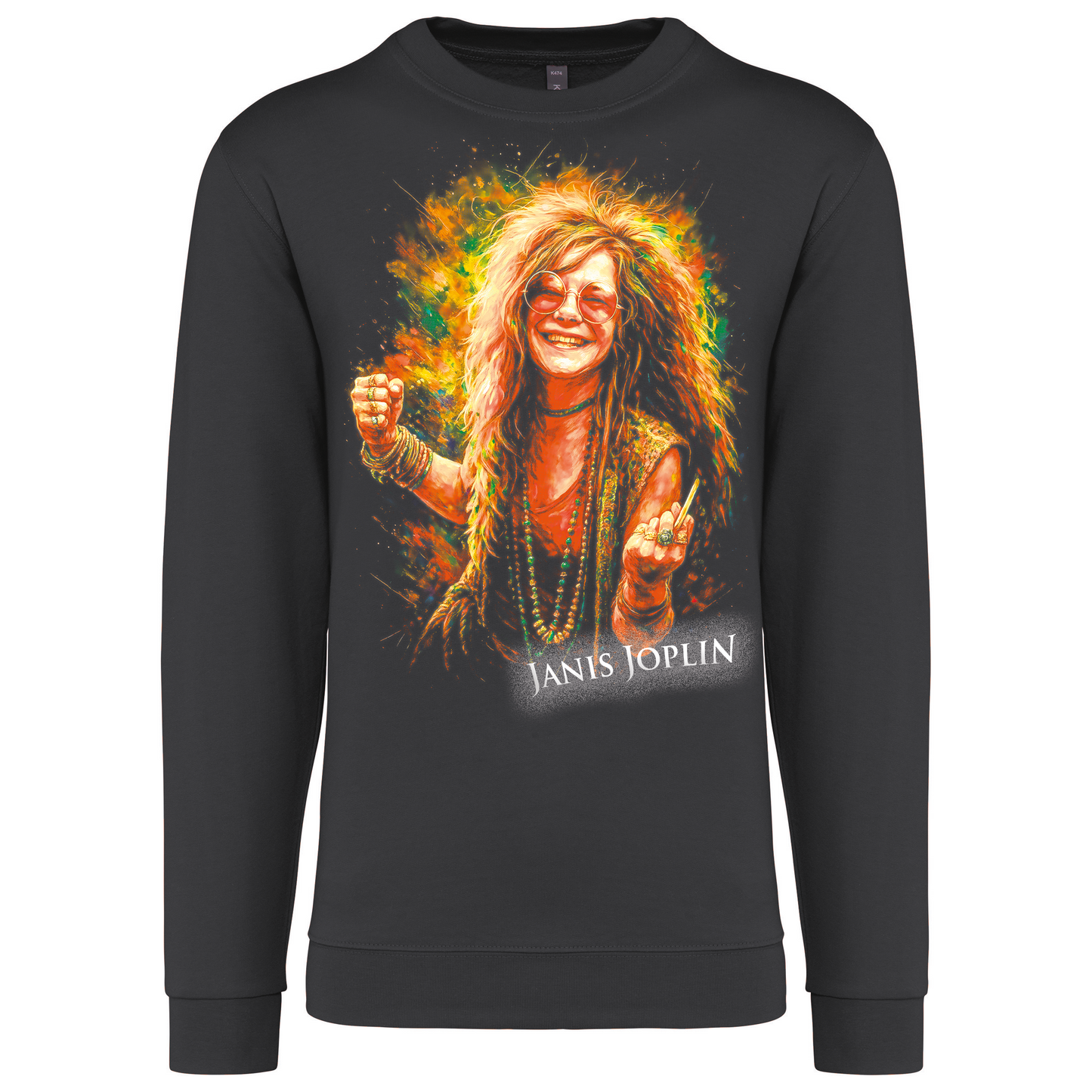 Sweatshirt Kariban sem Capuz Janis Joplin