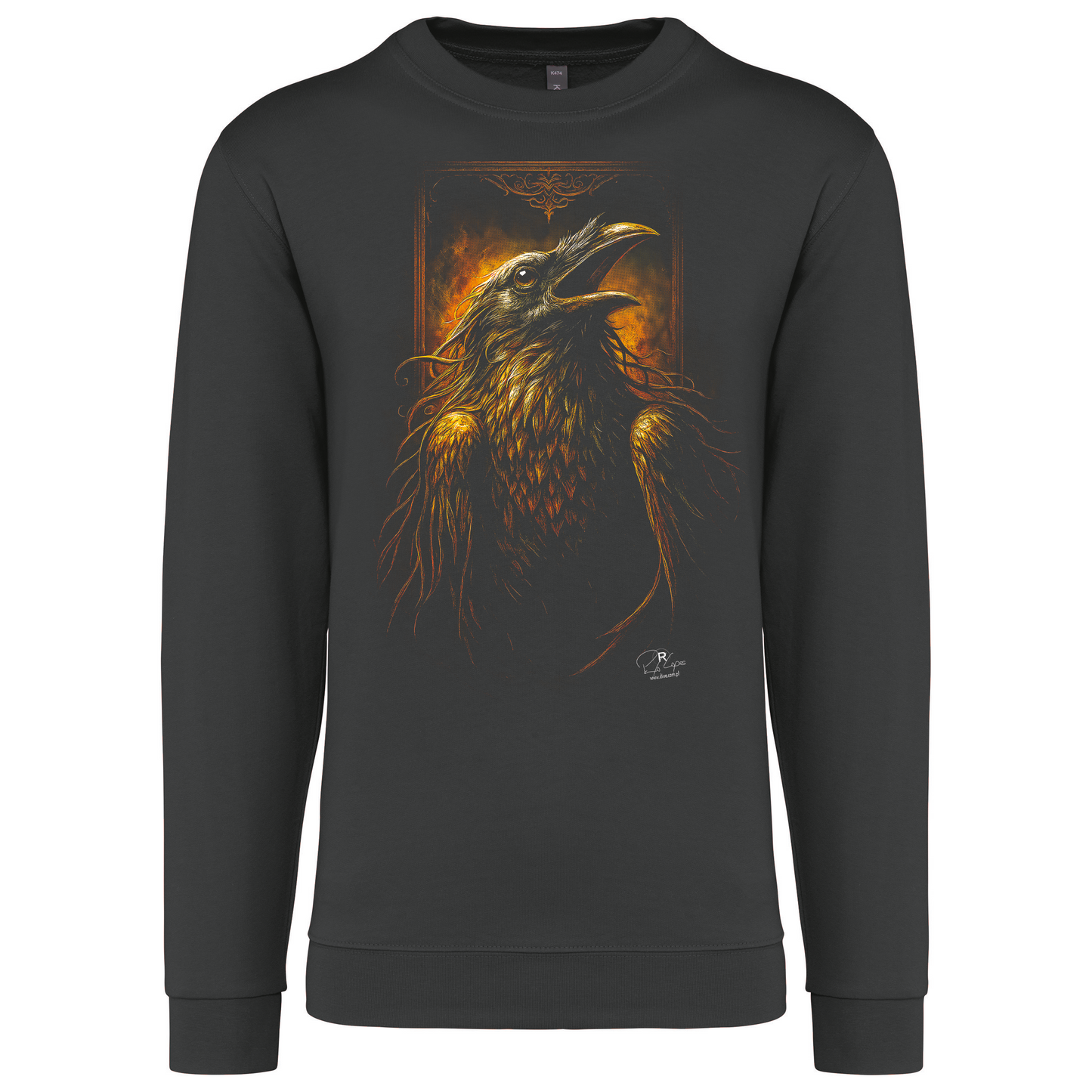 Sweatshirt Kariban sem Capuz Crow