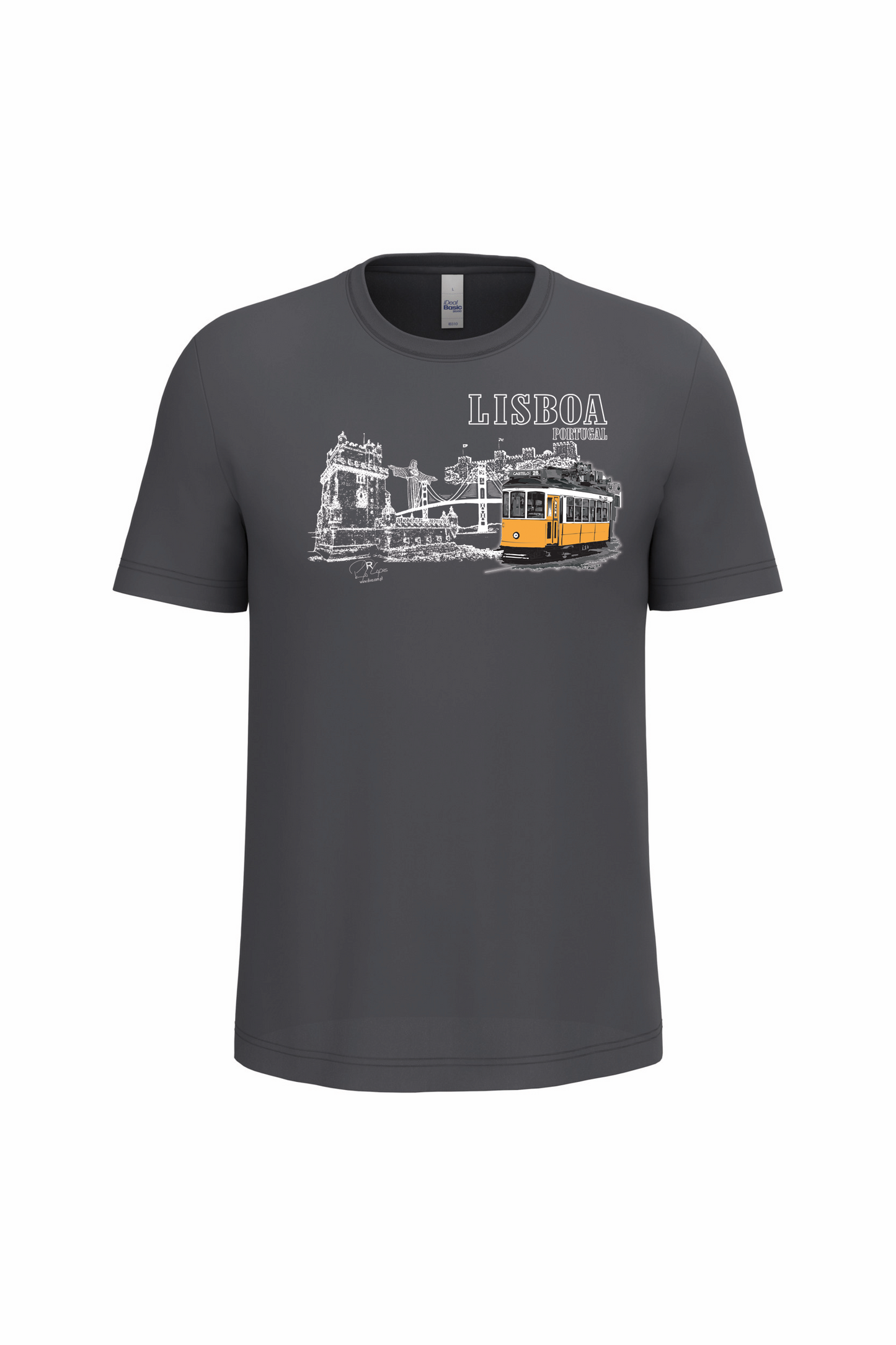T-Shirt Algodão Ideal Monumentos Lisboa