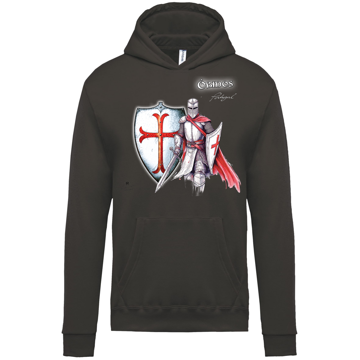 Sweatshirt capuz Kariban Kids Templário Óbidos