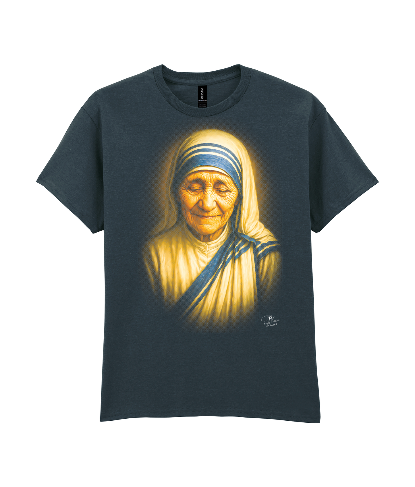 T-shirt Gildan 200g Madre Teresa de Calcutá