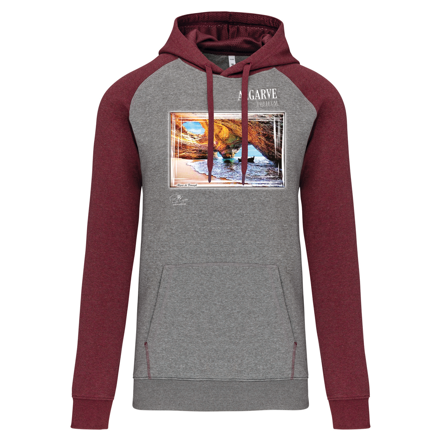 Sweatshirt Bicolor com capuz Algar de Benagil