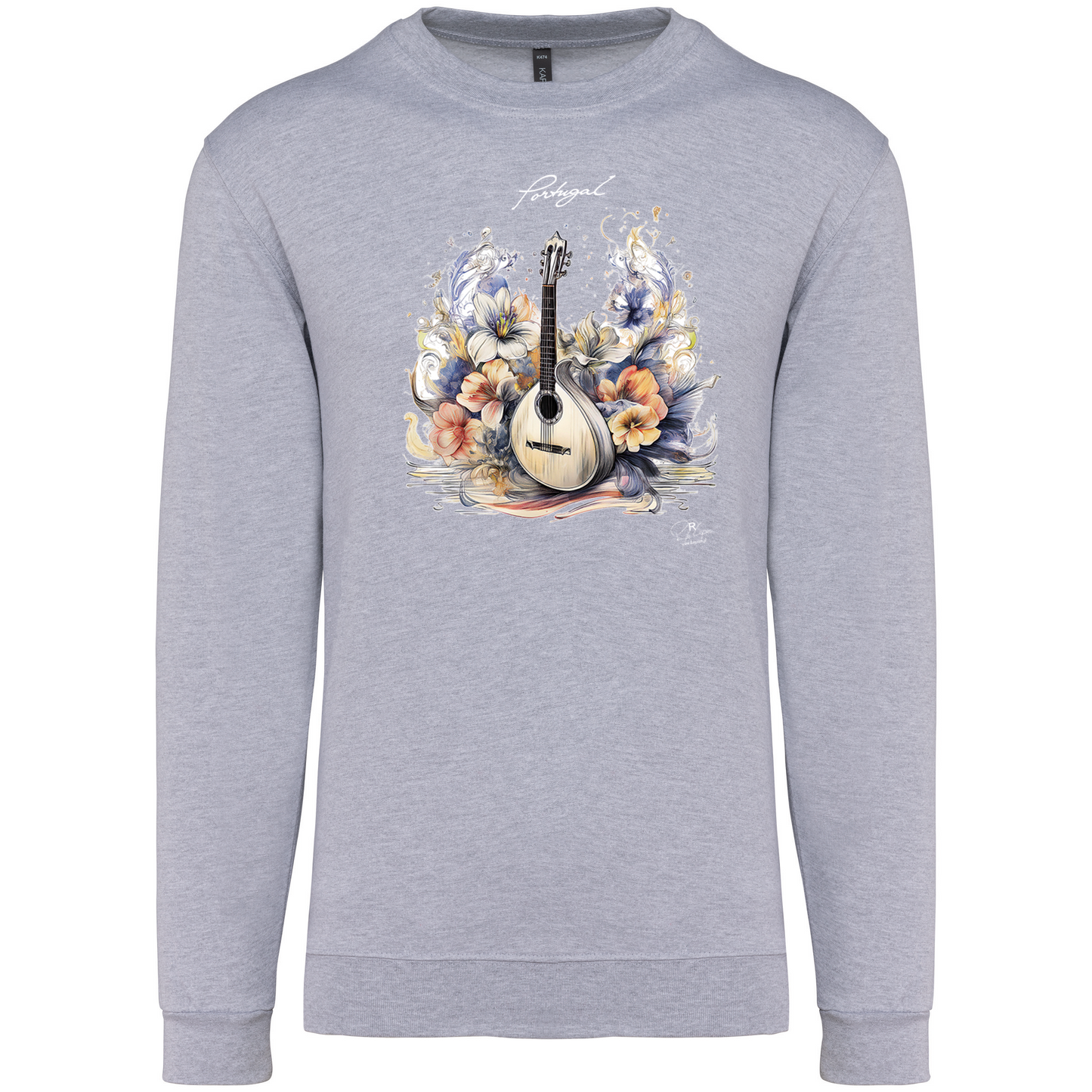 Sweatshirt Kariban sem Capuz Guitarra Portuguesa