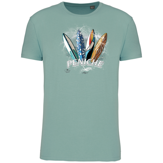 T-Shirt Algodão Biológico Surfboards Peniche