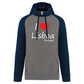 Sweatshirt Bicolor com capuz I Love lx