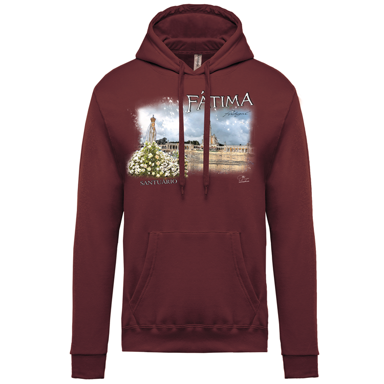 Sweatshirt Kariban com Capuz Santuário de Fátima