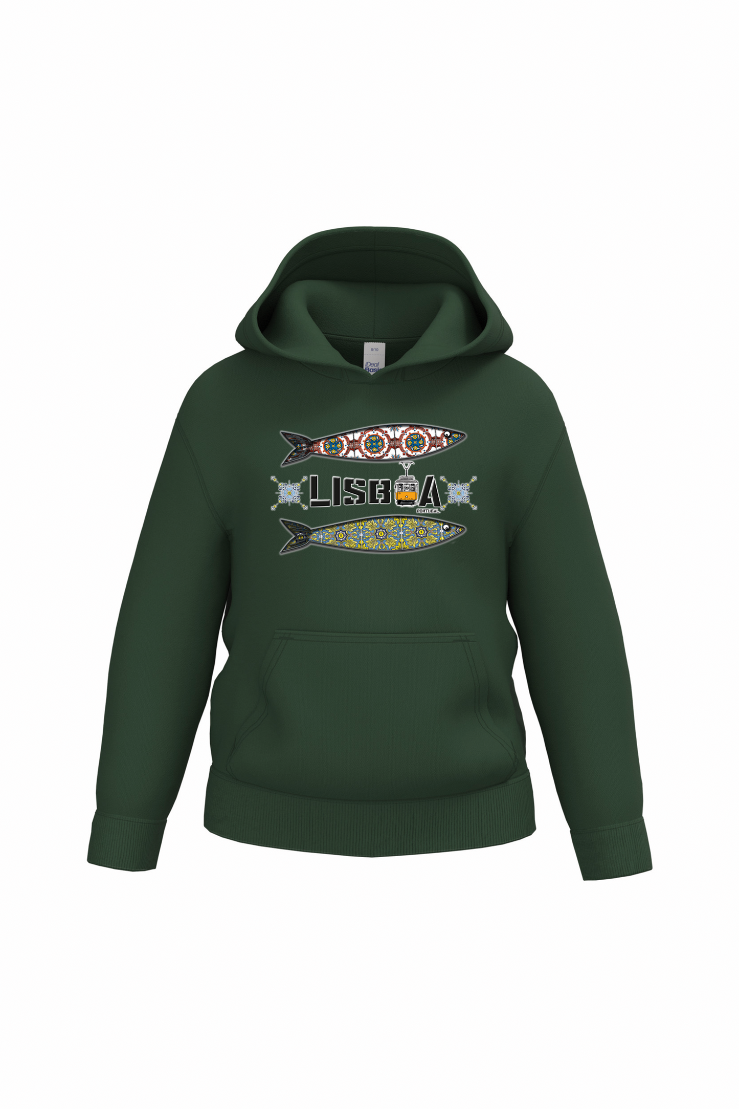 Sweatshirt com capuz Ideal Kids 2 Sardinhas Lisboa