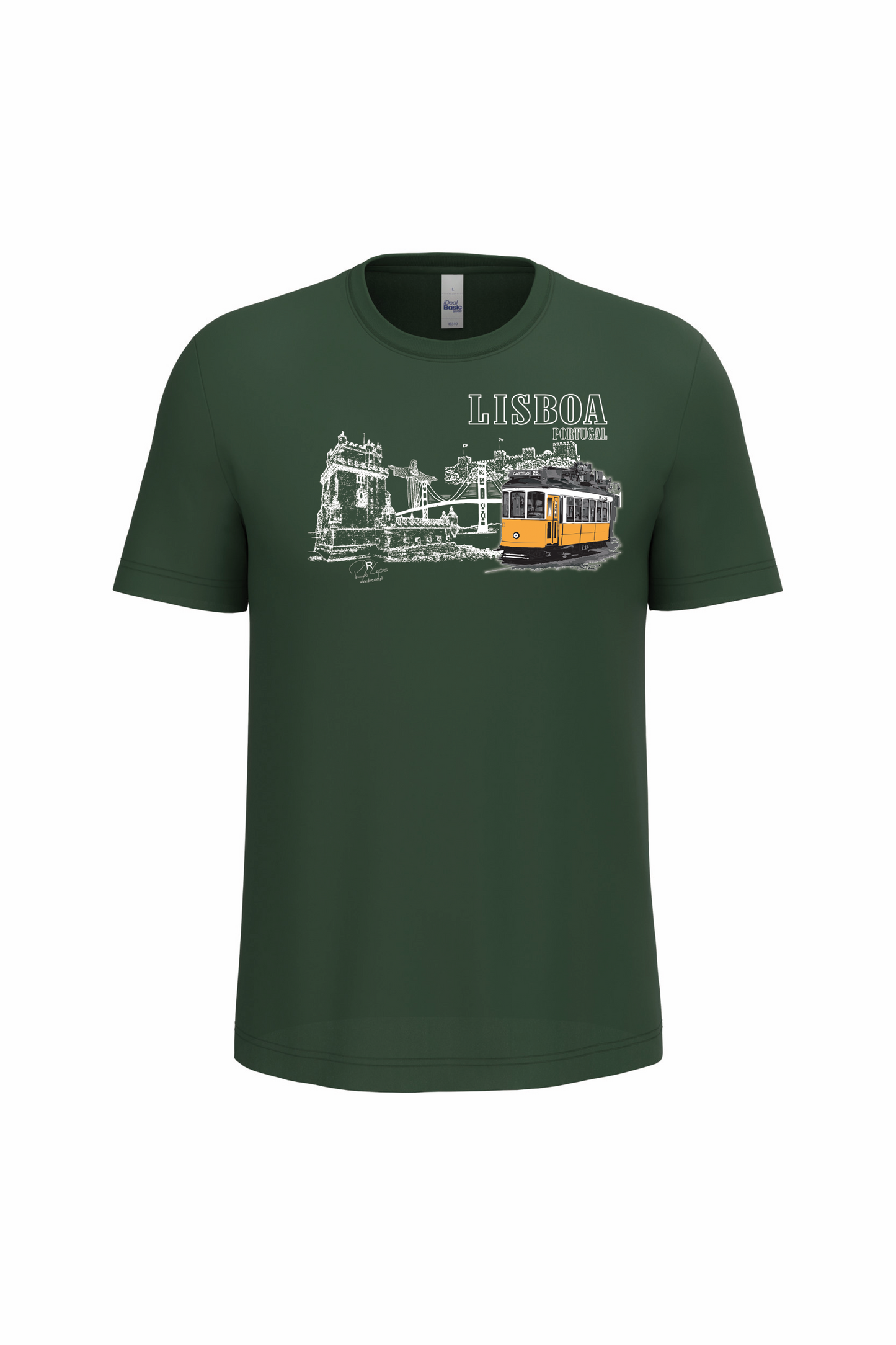T-Shirt Algodão Ideal Monumentos Lisboa