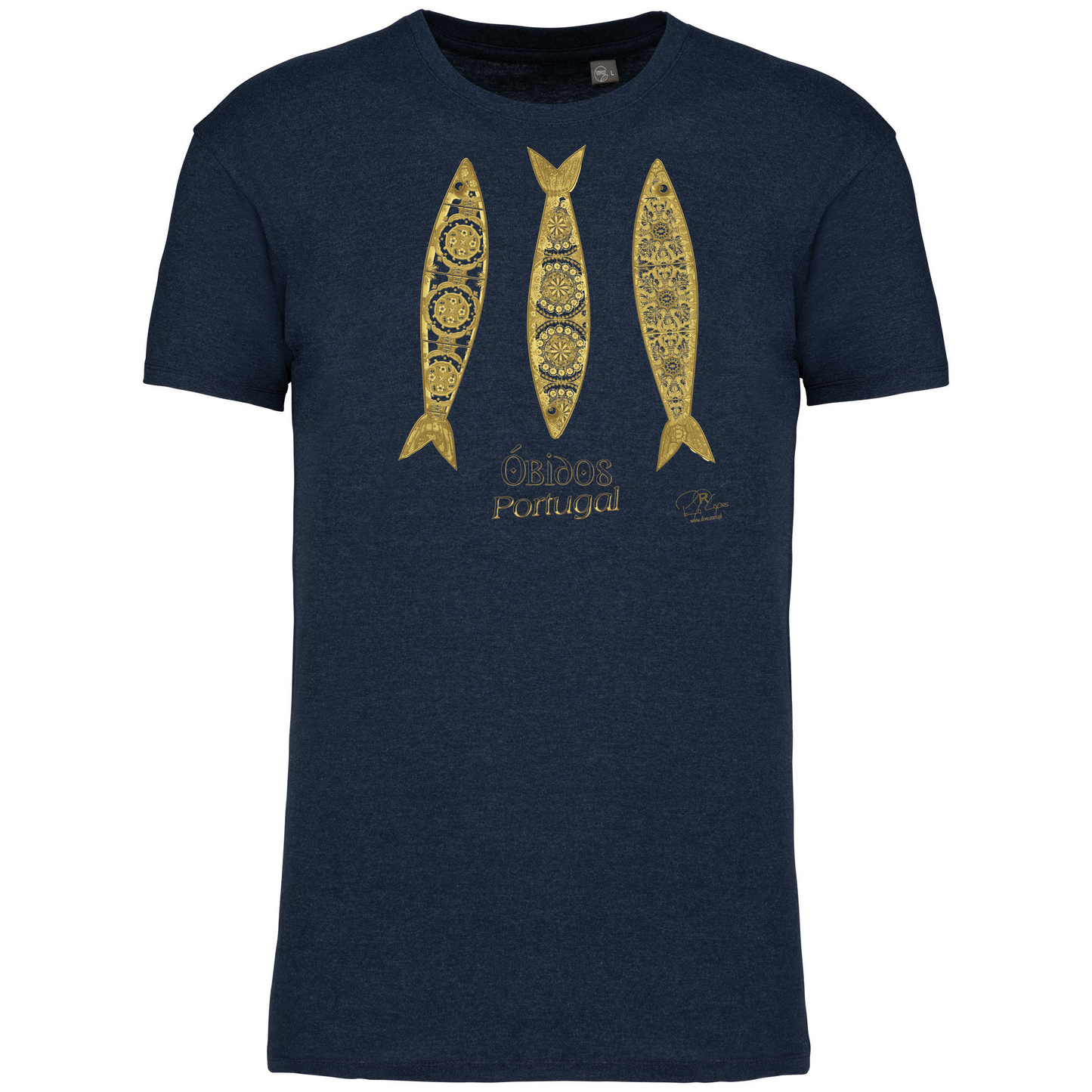 T-Shirt Algodão Biológico 3 Sardinhas Óbidos