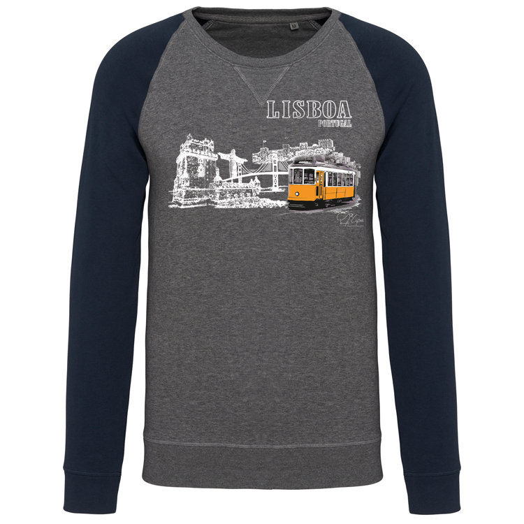 Sweatshirt Bicolor sem capuz Monumentos Lx