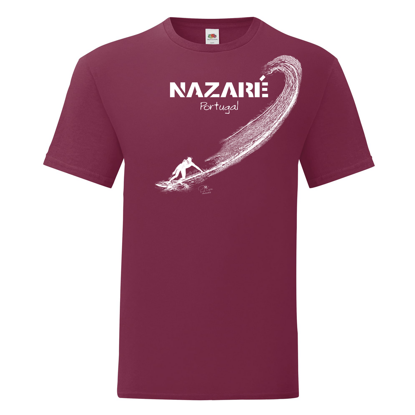T-shirt Fruit of the Loom, Iconic, 150g, Surf Nazaré