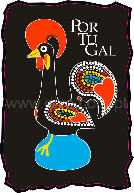Magnético de Madeira Galo de Barcelos