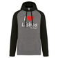 Sweatshirt Bicolor com capuz I Love lx