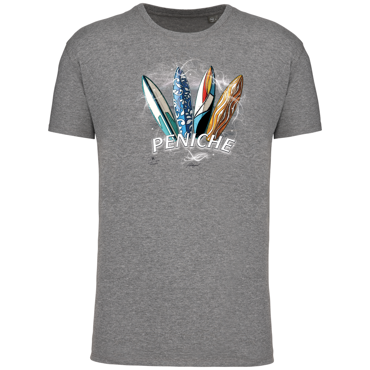 T-Shirt Algodão Biológico Surfboards Peniche