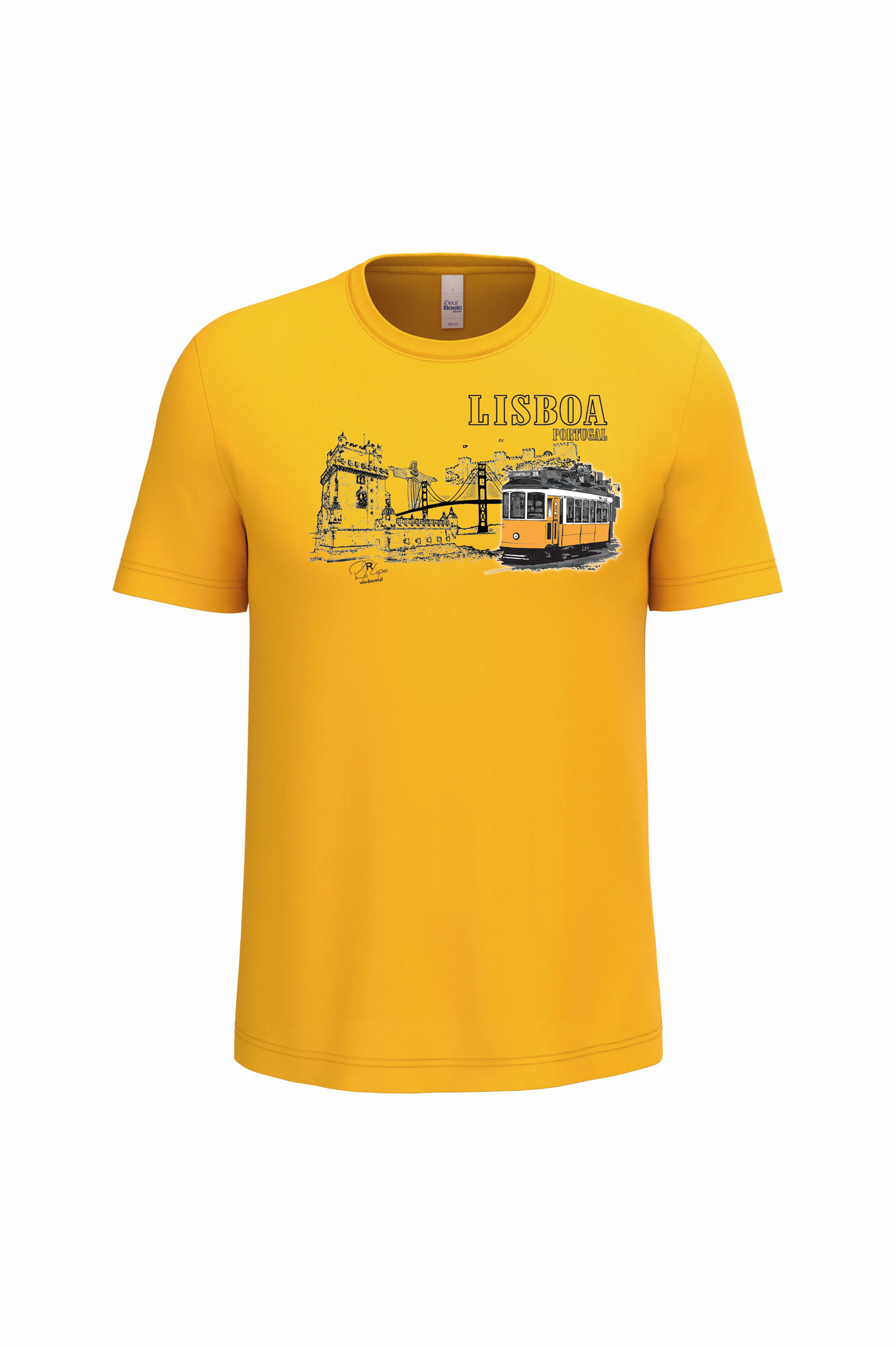 T-Shirt Algodão Ideal Monumentos Lisboa