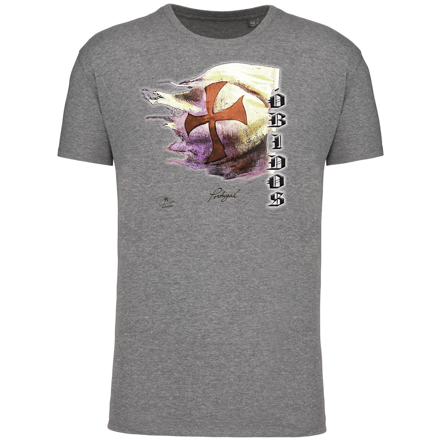 T-Shirt Algodão Biológico Bandeira Templários