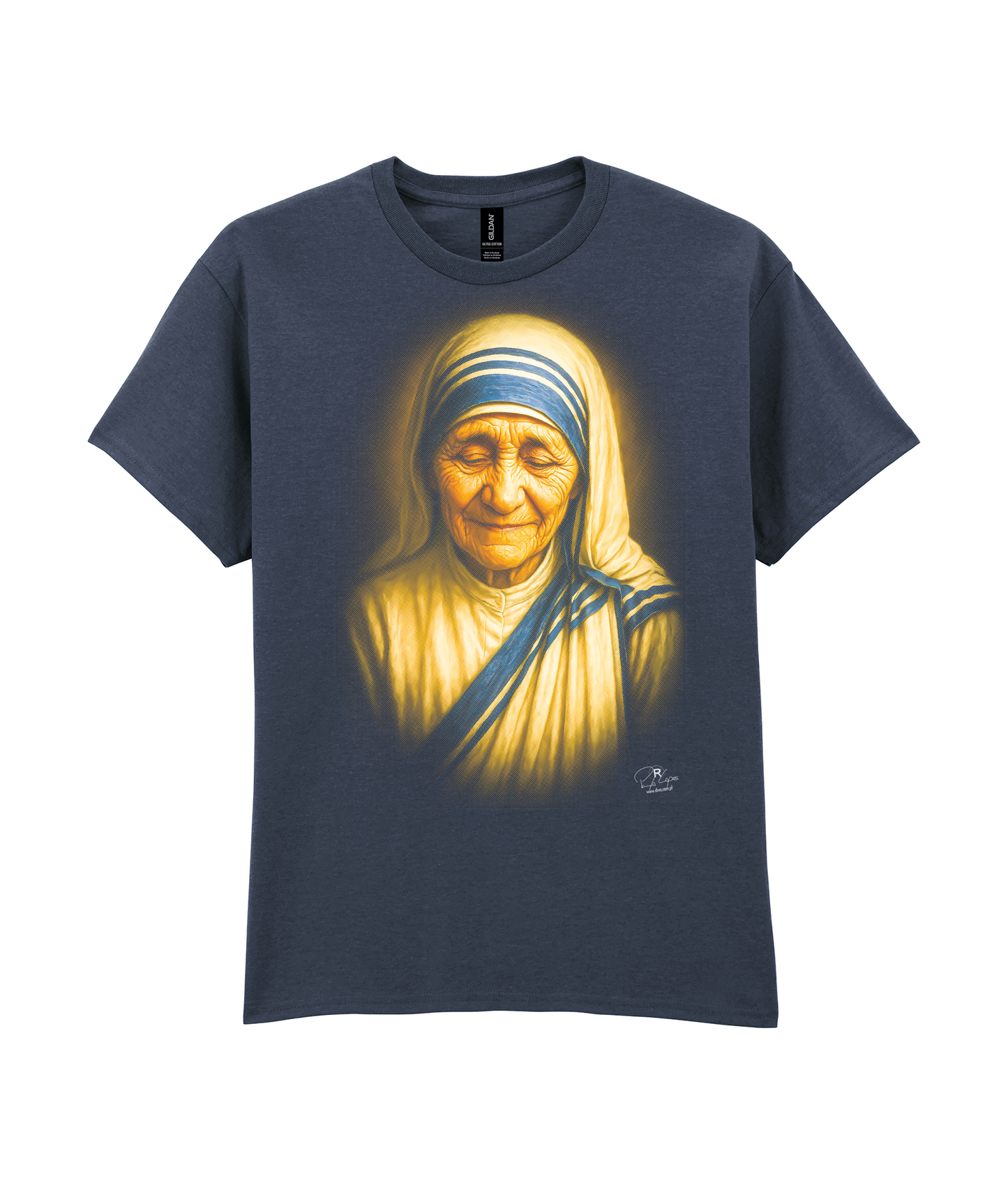 T-shirt Gildan 200g Madre Teresa de Calcutá