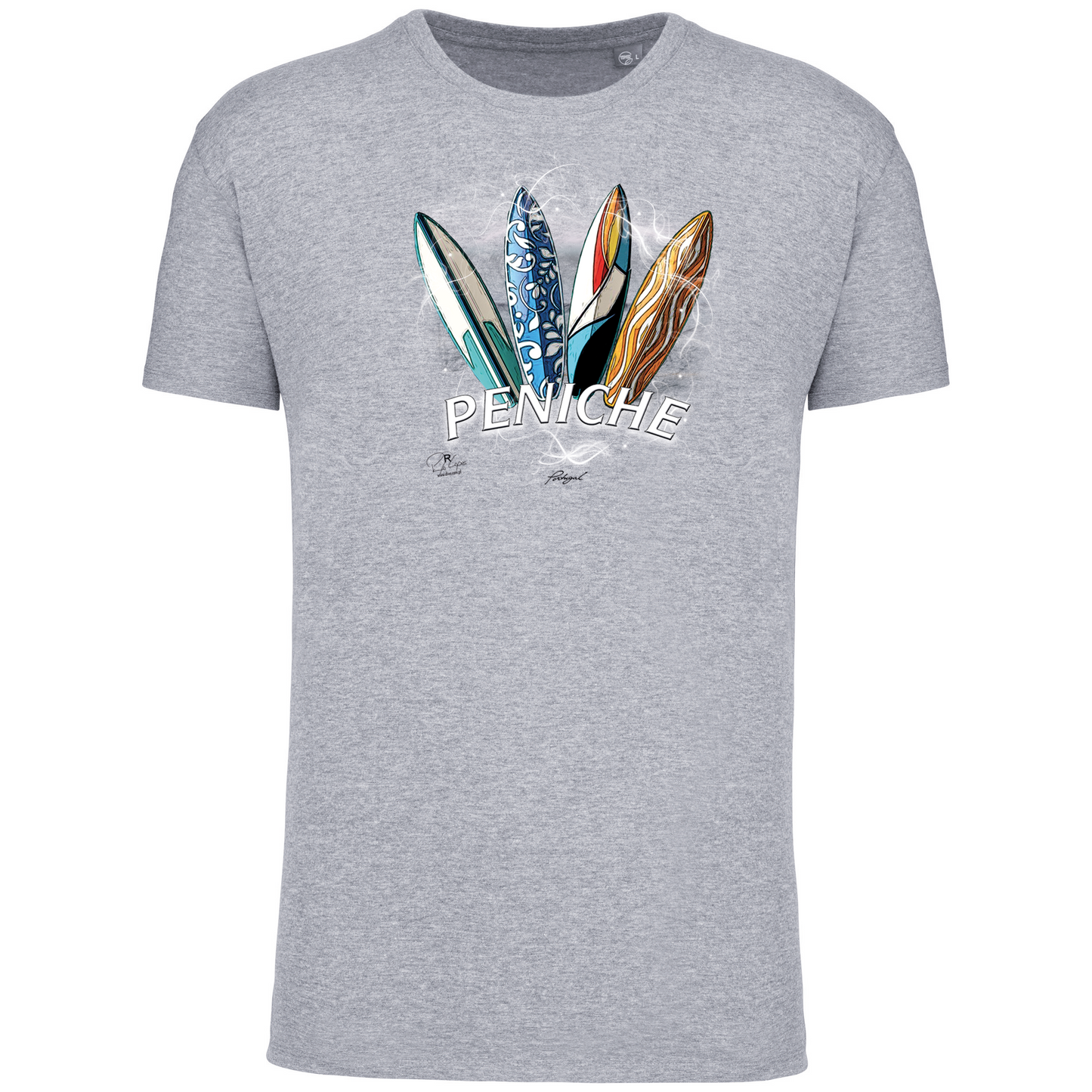 T-Shirt Algodão Biológico Surfboards Peniche