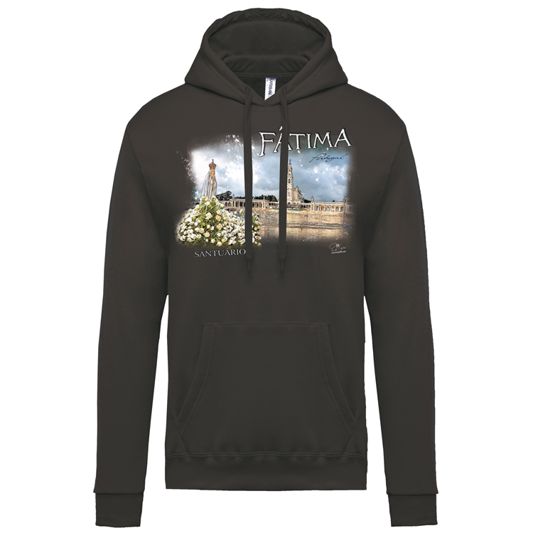 Sweatshirt Kariban com Capuz Santuário de Fátima